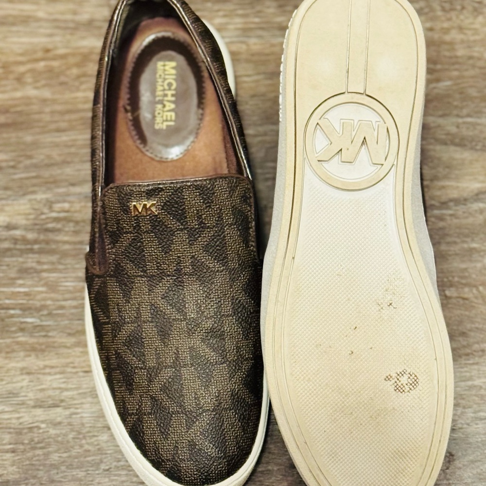 Michael Kors Men's Brown Patterned Loafers